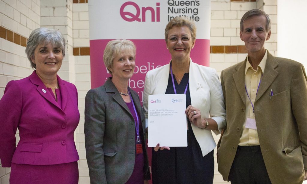 The launch of District Nursing Standards at conference in 2016