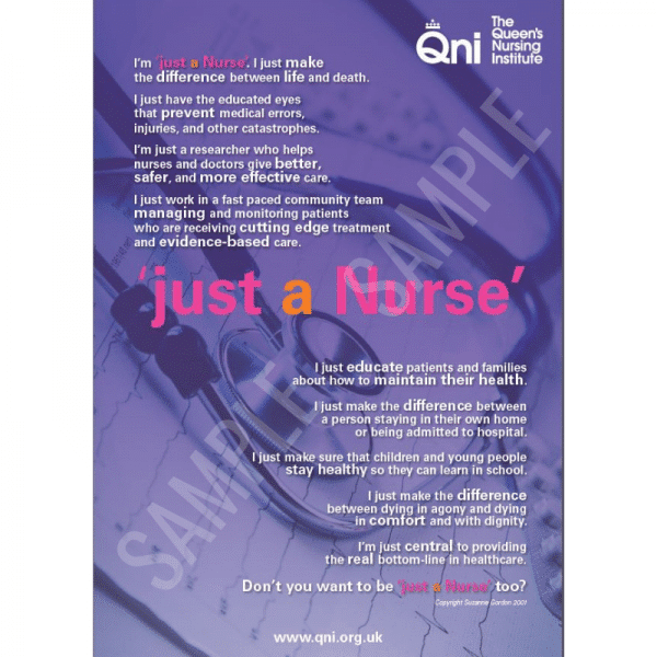 Just a Nurse poster